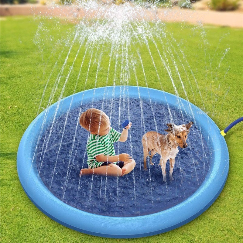 Non-Slip Pet Splash Pad - Summer Water Fun for Dogs | EcoUrbanPaws