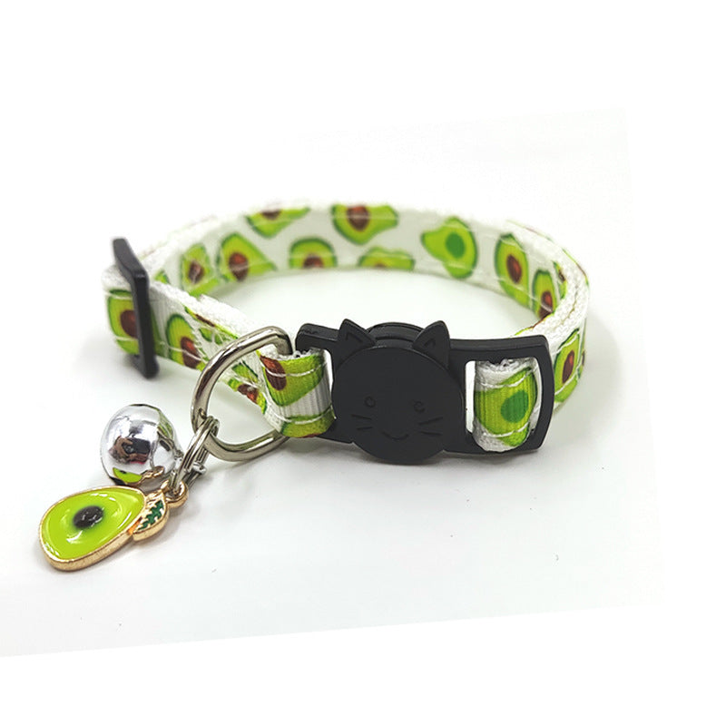 Stylish Pet Print Bell Collar - Safety & Fashion | EcoUrbanPaws