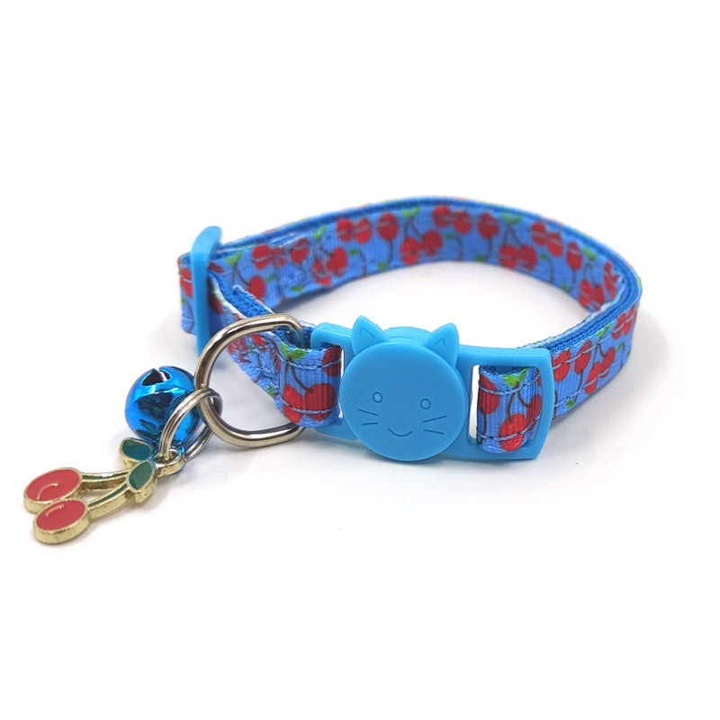 Stylish Pet Print Bell Collar - Safety & Fashion | EcoUrbanPaws