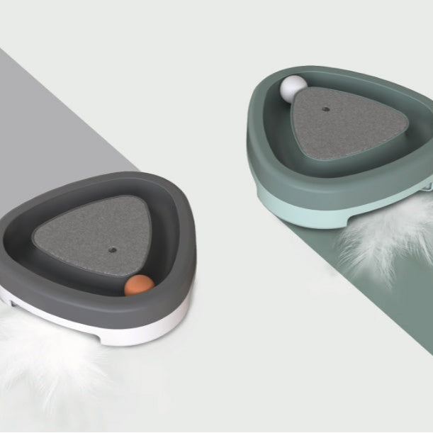 Smart Cat Triangle Turntable Toy - Interactive Fun | EcoUrbanPaws