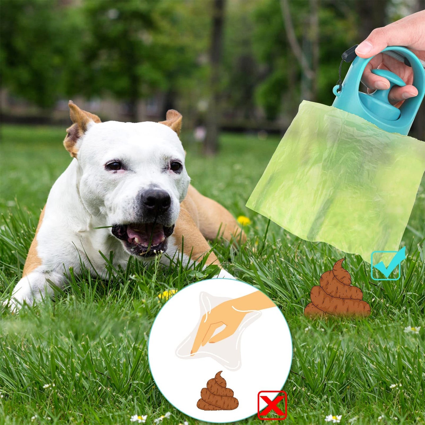 Portable Dog Poop Scooper - Sanitary Waste Solution | EcoUrbanPaws