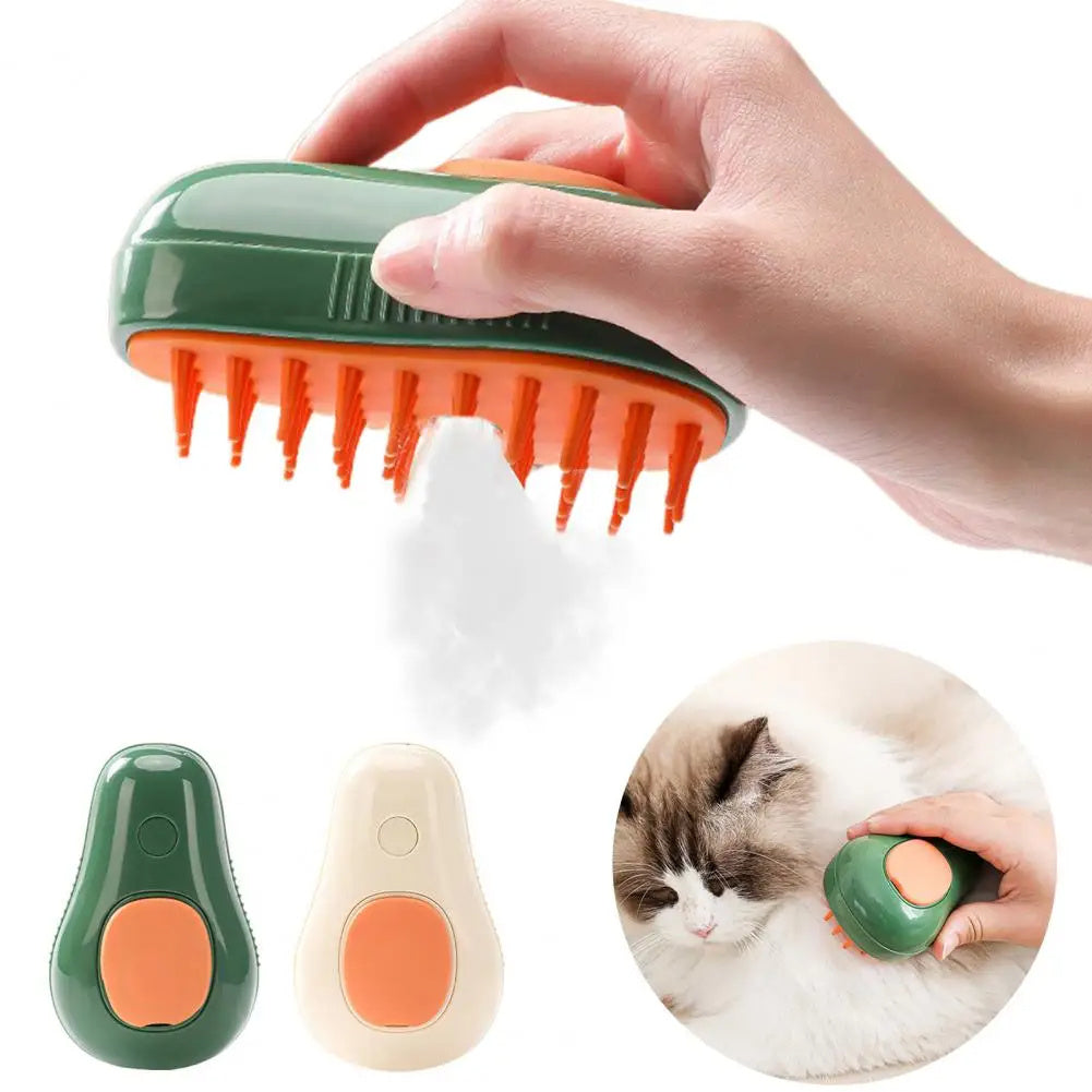 Electric Steam Cat Brush - Self-Cleaning Grooming Tool | EcoUrbanPaws