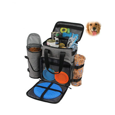 Premium Dog Food Travel Bag - Multi-Compartment Storage | EcoUrbanPaws