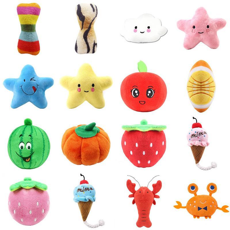 Cartoon Fruit Vocal Plush Collection - Educational Fun | EcoUrbanPaws