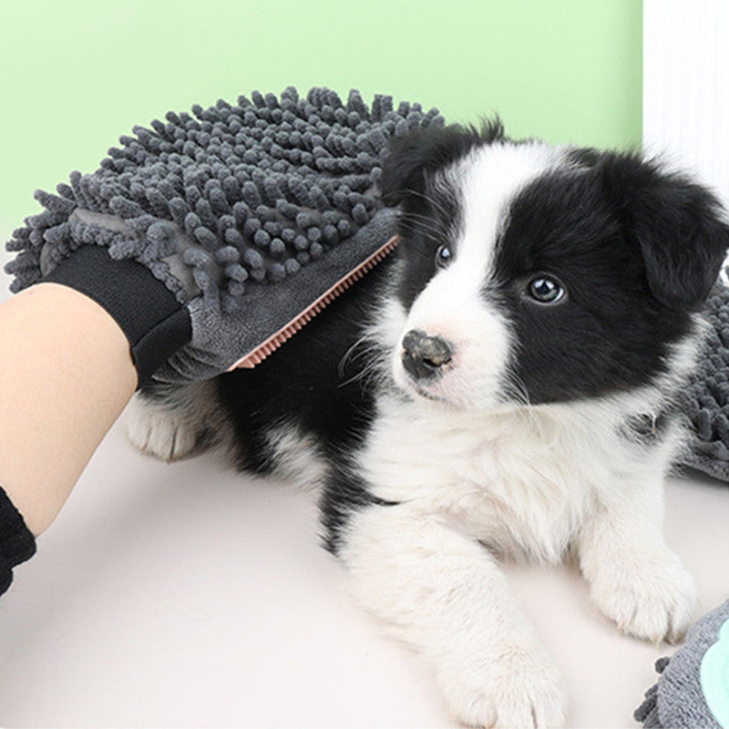 2-in-1 Pet Grooming Glove - Bath & Massage Tool | EcoUrbanPaws