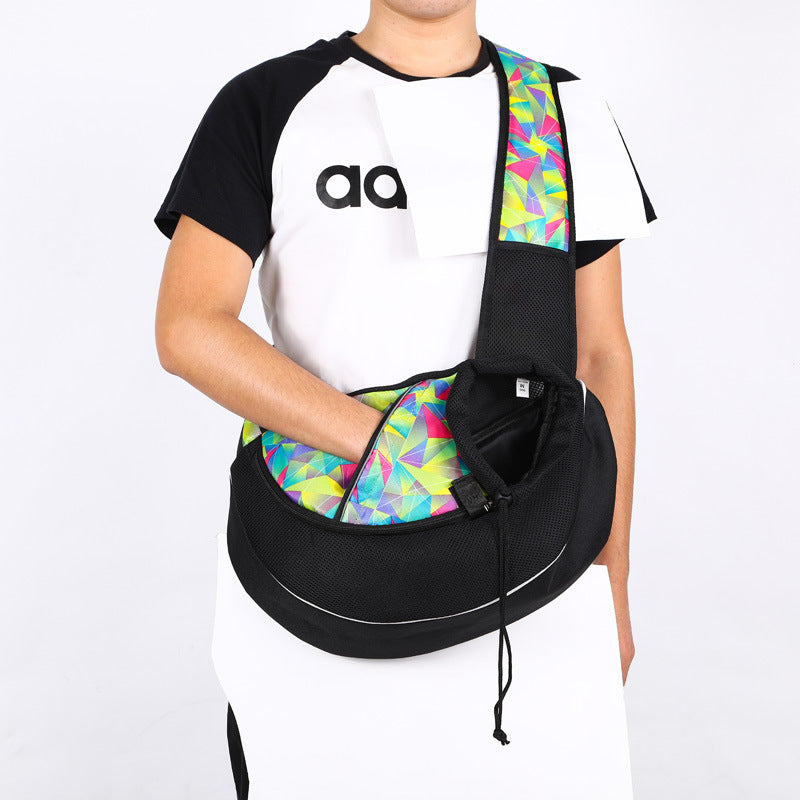 Breathable Pet Carrier Crossbody Bag - Hands-Free Travel | EcoUrbanPaws