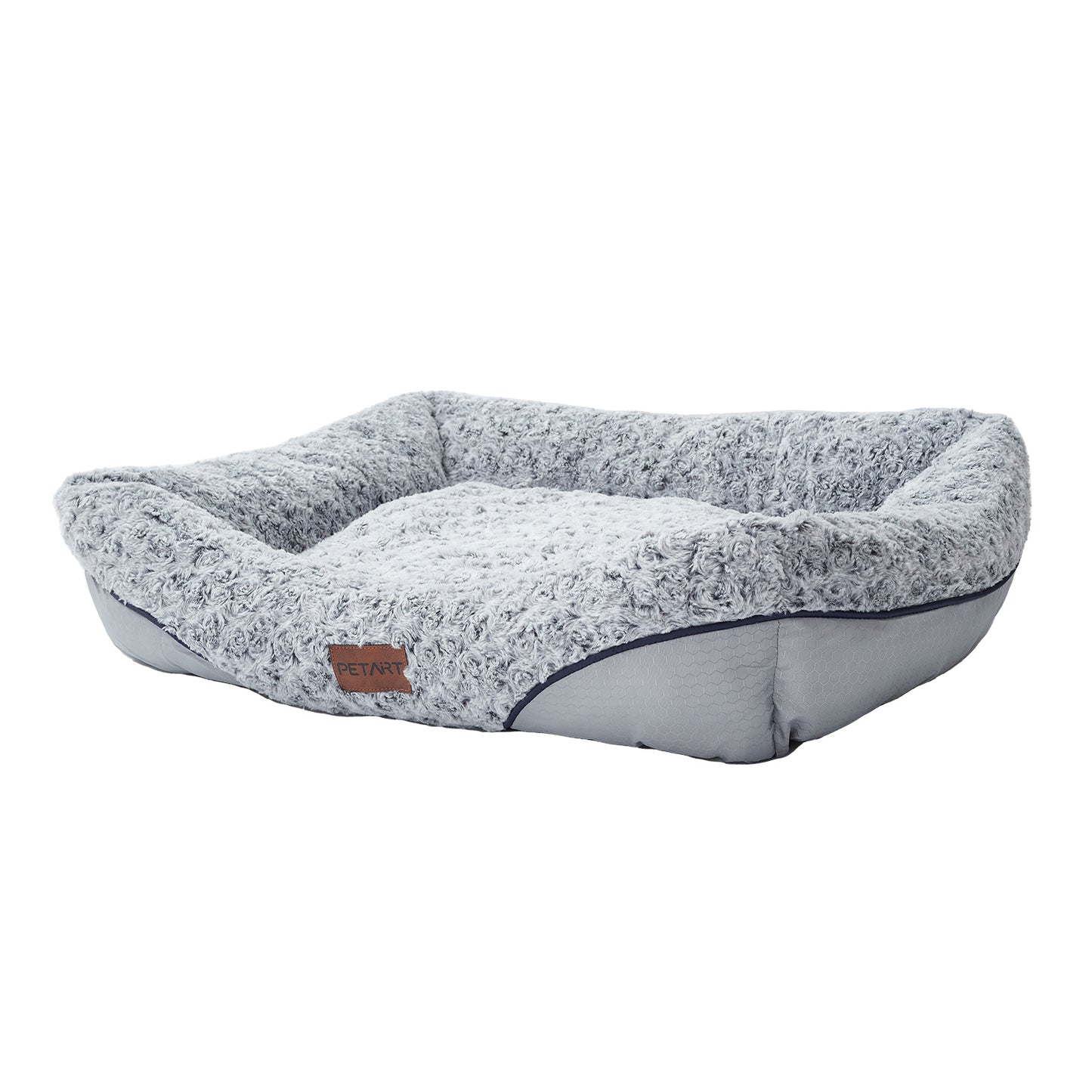 Swirl Rose Velvet Dog Beds - Anti-Anxiety Comfort | EcoUrbanPaws