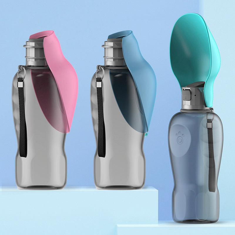 800ml High Capacity Pet Water Bottle - Foldable Bowl | EcoUrbanPaws
