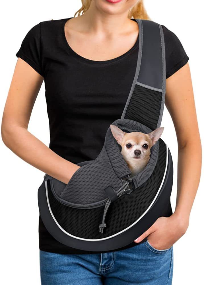 Breathable Pet Carrier Crossbody Bag - Hands-Free Travel | EcoUrbanPaws