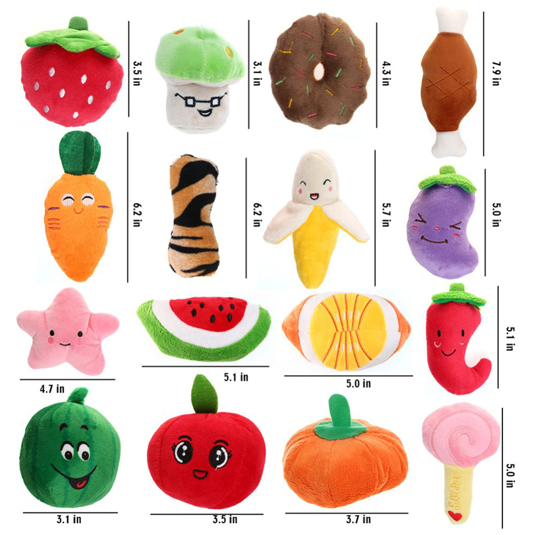 Cartoon Fruit Vocal Plush Collection - Educational Fun | EcoUrbanPaws