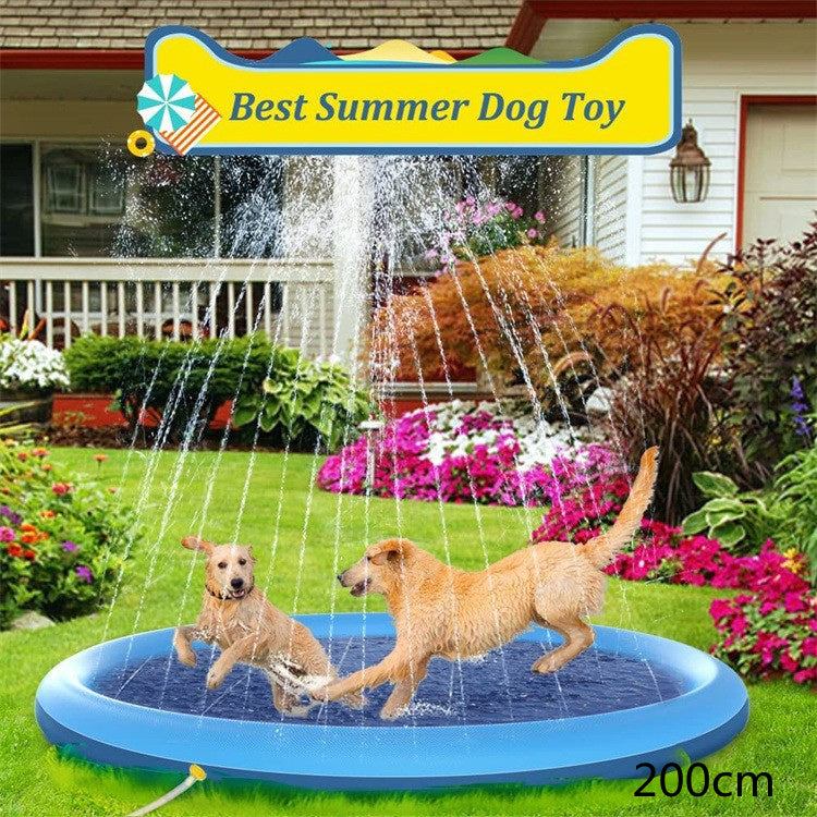 Non-Slip Pet Splash Pad - Summer Water Fun for Dogs | EcoUrbanPaws