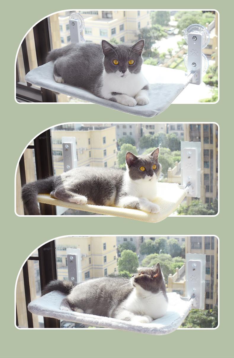 Cat Window Hammock - Suction Cup Glass Perch | EcoUrbanPaws