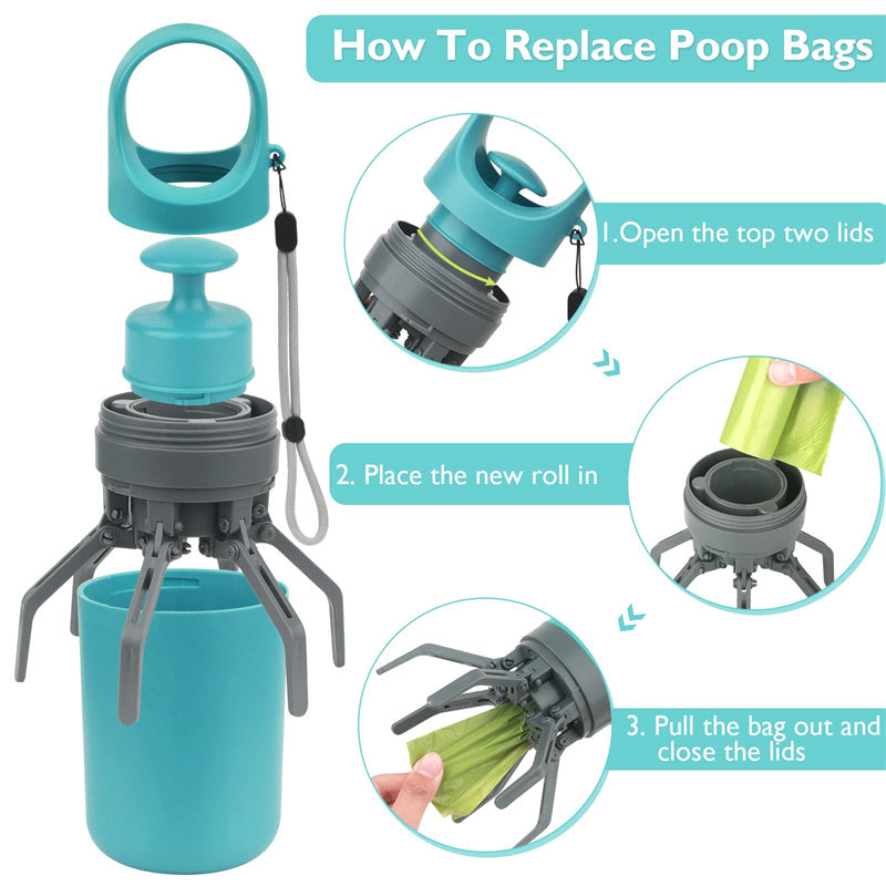 Portable Poop Scooper - Built-in Bag Dispenser | EcoUrbanPaws
