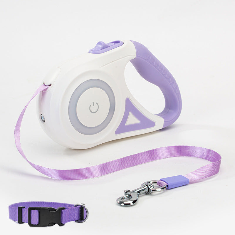 Retractable LED Leash - Freedom with Safety Control | EcoUrbanPaws