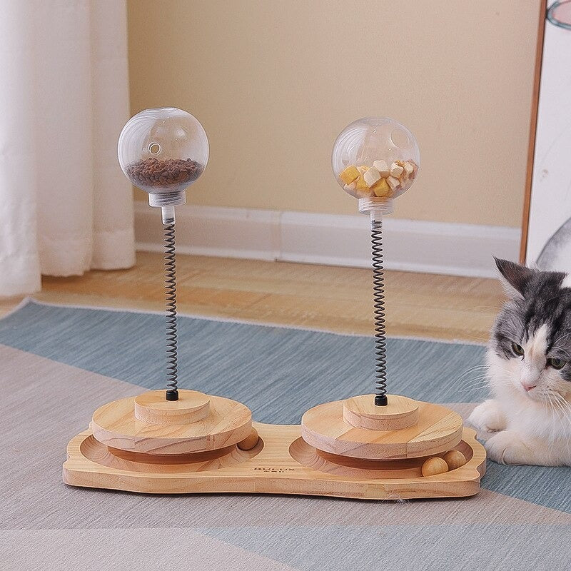 Interactive Cat Treat Dispenser - Mental Stimulation Toy | EcoUrbanPaws