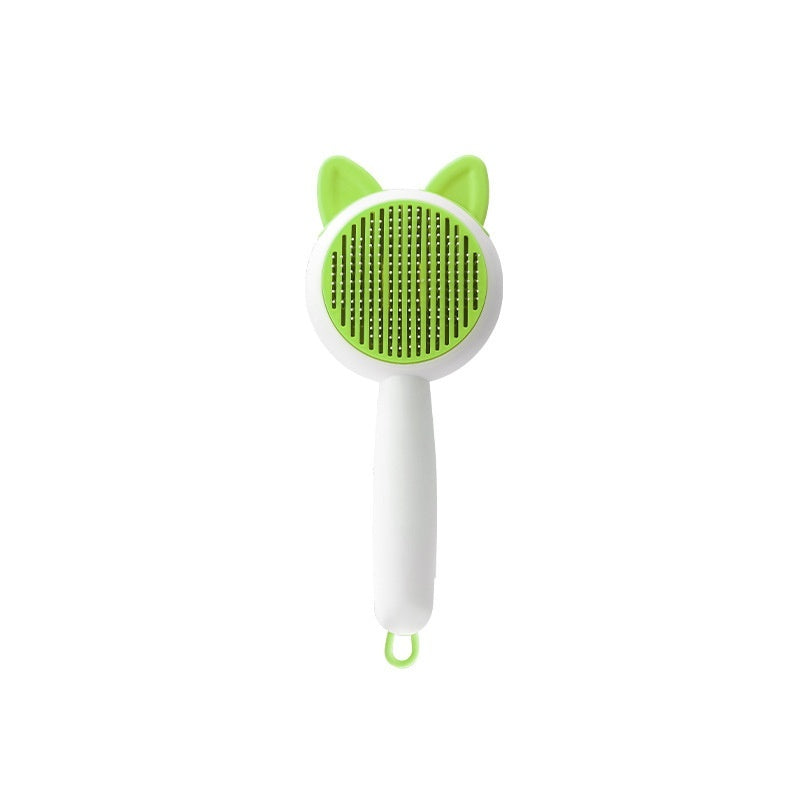Self-Cleaning Pet Brush - One-Click Hair Removal | EcoUrbanPaws
