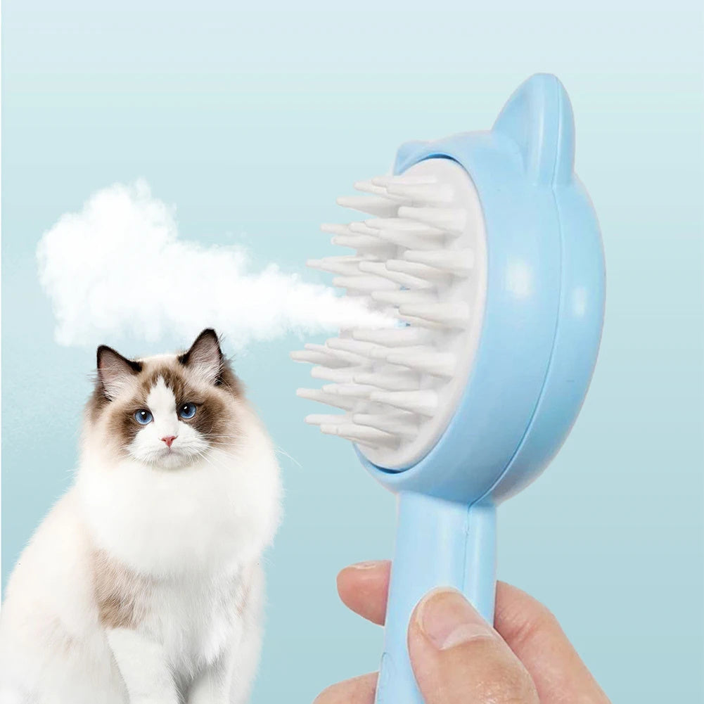 Rechargeable Mist Grooming Brush - Self-Cleaning Technology | EcoUrbanPaws