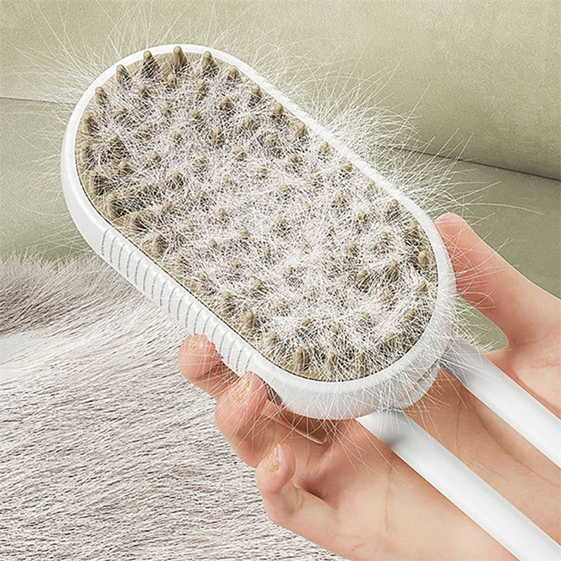 3-in-1 Electric Steam Cat Brush - Spa Treatment | EcoUrbanPaws