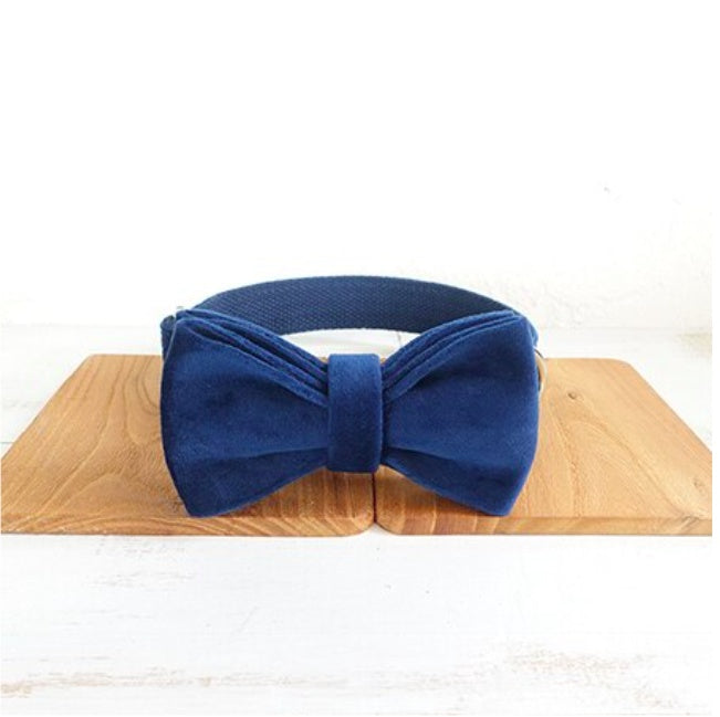 Elegant Bow Velvet Collar - Luxury Pet Accessory | EcoUrbanPaws