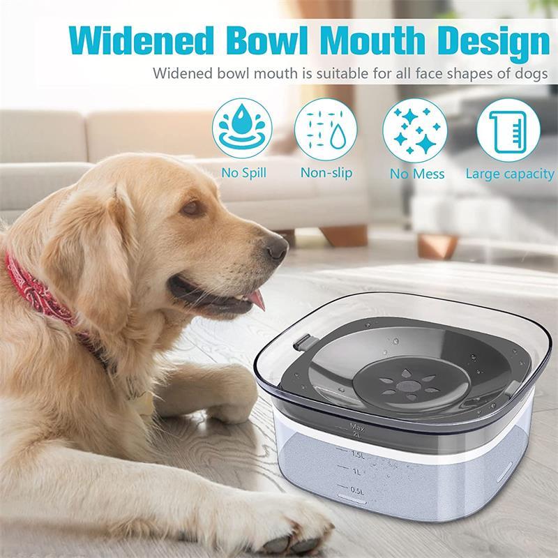 70oz Large Capacity Dog Water Bowl - Spill Proof Design | EcoUrbanPaws