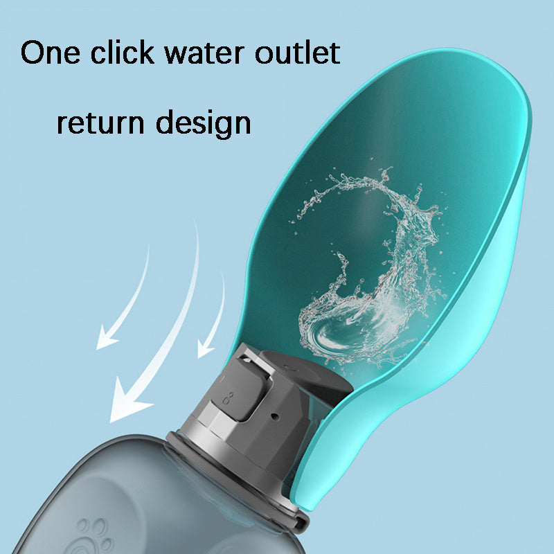800ml High Capacity Pet Water Bottle - Foldable Bowl | EcoUrbanPaws