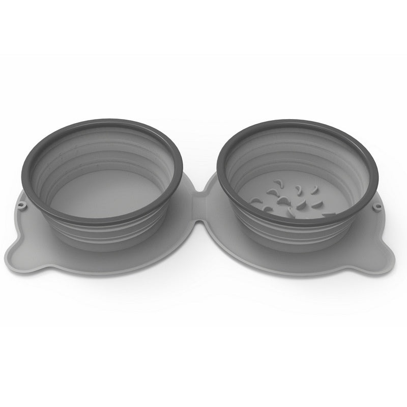 Portable Silicone Travel Bowls - Foldable & Non-Slip | EcoUrbanPaws