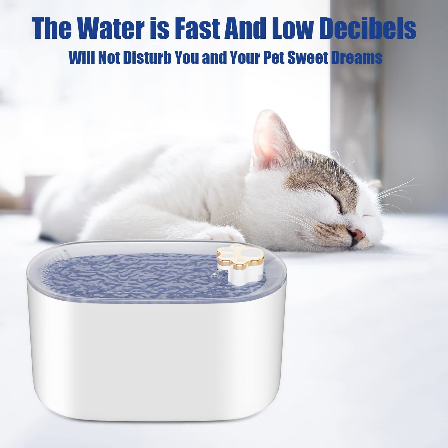 3L Cat Water Fountain - Automatic LED Dispenser | EcoUrbanPaws