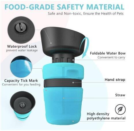 Foldable Travel Water Bottle - Hydration On-The-Go | EcoUrbanPaws