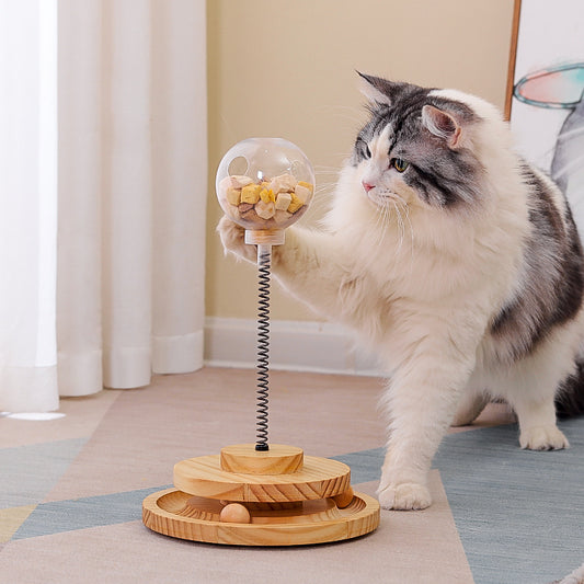 Interactive Cat Treat Dispenser - Mental Stimulation Toy | EcoUrbanPaws