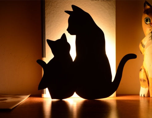LED Animal Night Light - Cute Dog & Cat Shapes | EcoUrbanPaws