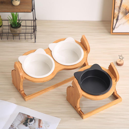 Classic Cat Food Bowl - Eco-Friendly & Stylish Design | EcoUrbanPaws
