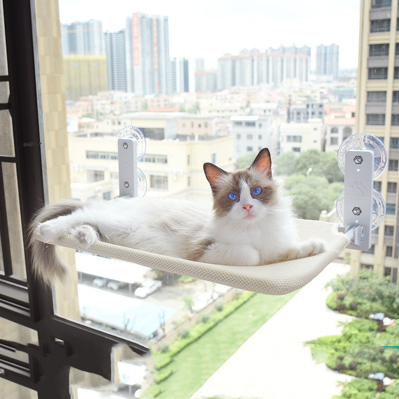 Cat Window Hammock - Suction Cup Glass Perch | EcoUrbanPaws