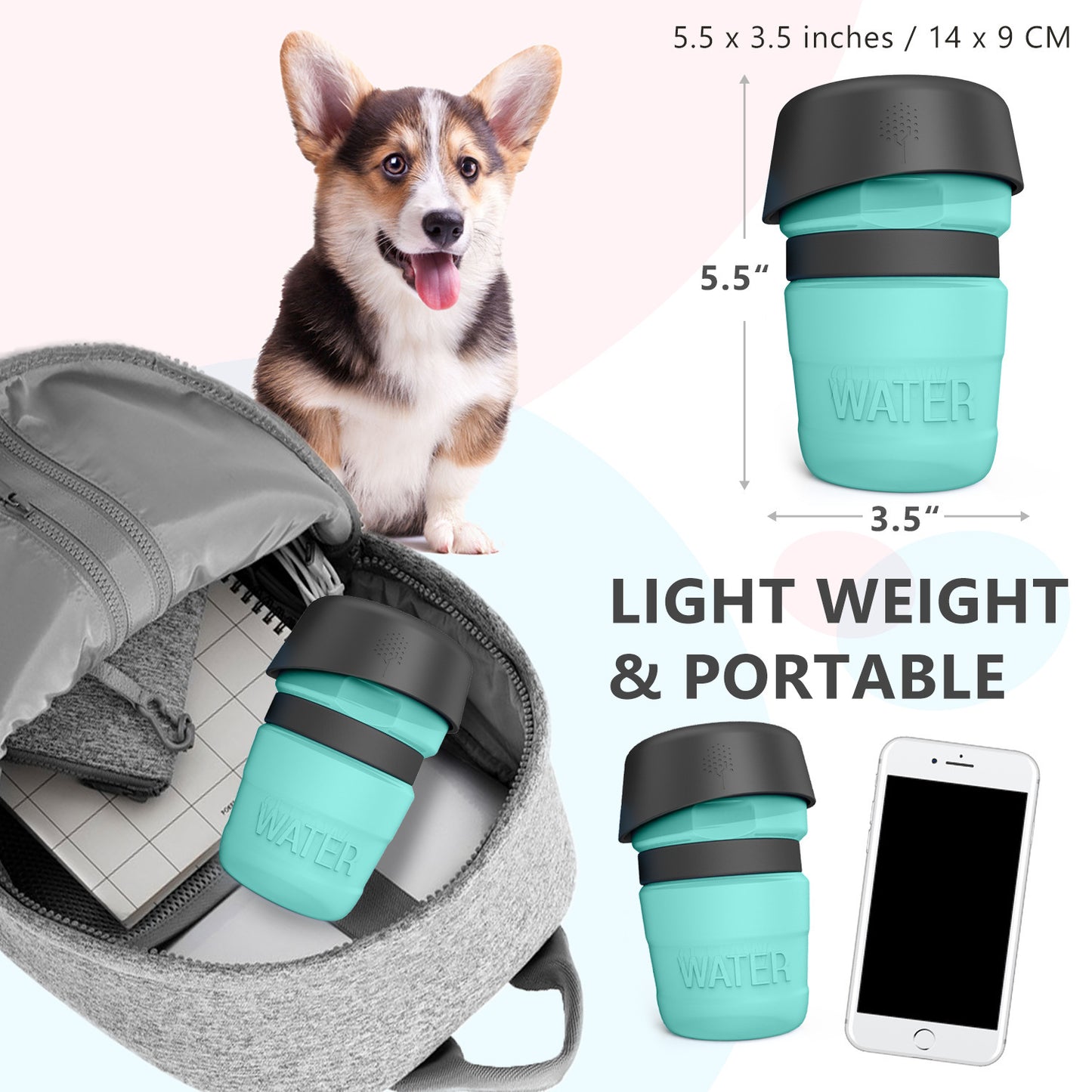 Foldable Travel Water Bottle - Hydration On-The-Go | EcoUrbanPaws