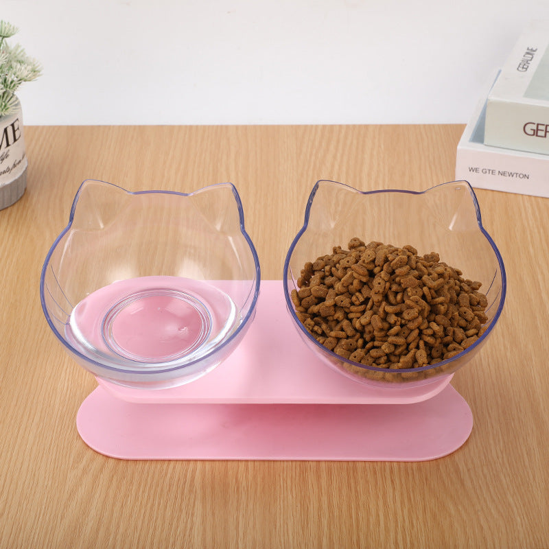 Ergonomic Tilted Cat Food Bowl - Reduces Neck Strain | EcoUrbanPaws