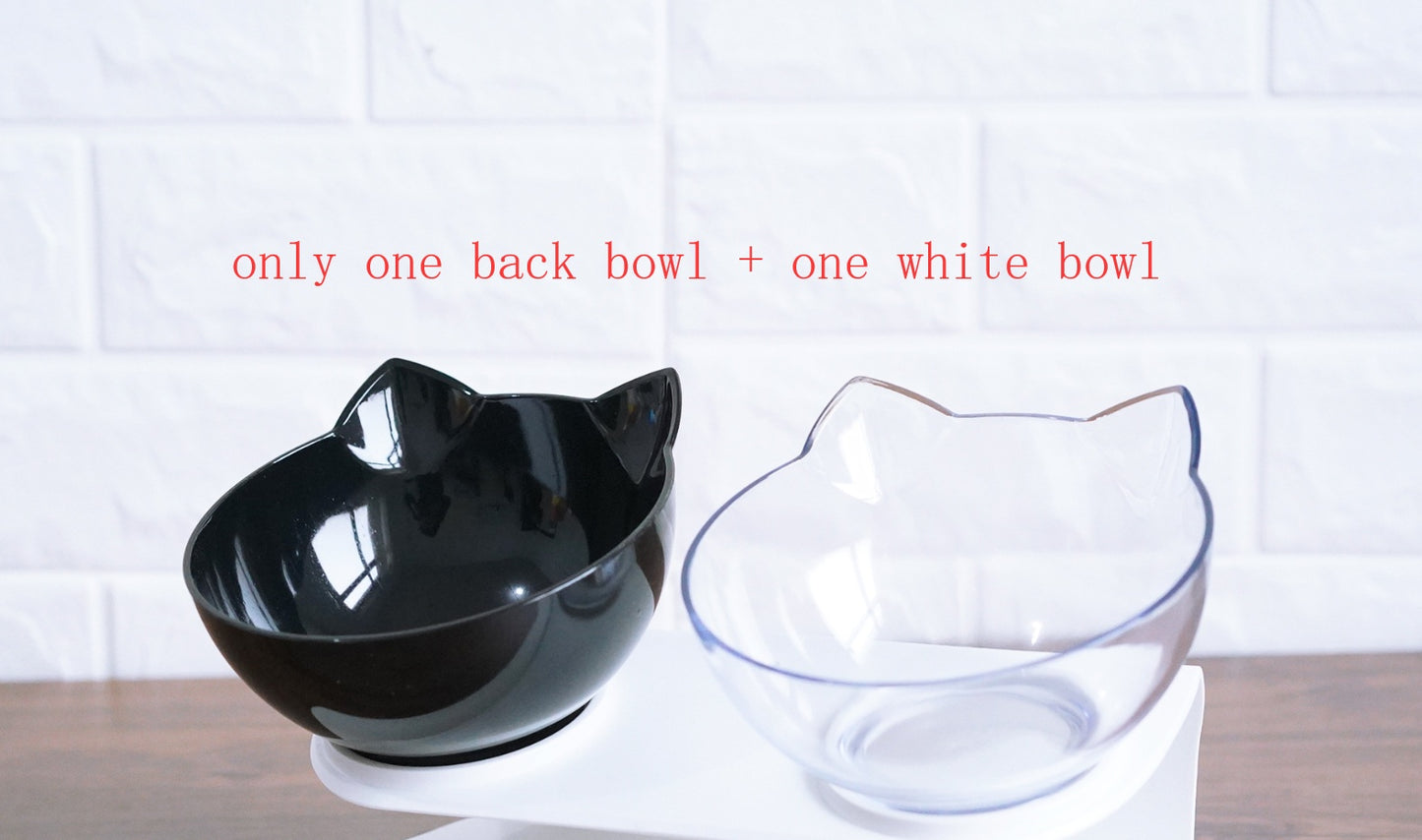 Ergonomic Tilted Cat Food Bowl - Reduces Neck Strain | EcoUrbanPaws