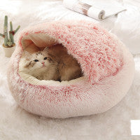 2-in-1 Winter Pet Bed - Ultra-Soft Plush Comfort | EcoUrbanPaws