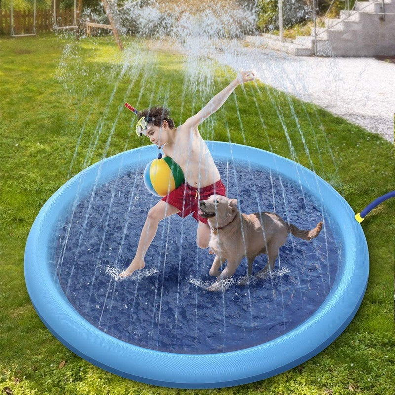 Non-Slip Pet Splash Pad - Summer Water Fun for Dogs | EcoUrbanPaws