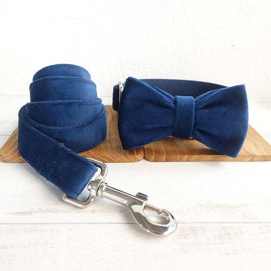 Elegant Bow Velvet Collar - Luxury Pet Accessory | EcoUrbanPaws