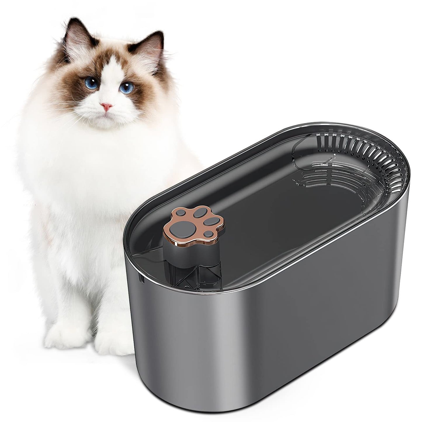 3L Cat Water Fountain - Automatic LED Dispenser | EcoUrbanPaws