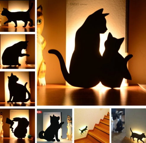 LED Animal Night Light - Cute Dog & Cat Shapes | EcoUrbanPaws
