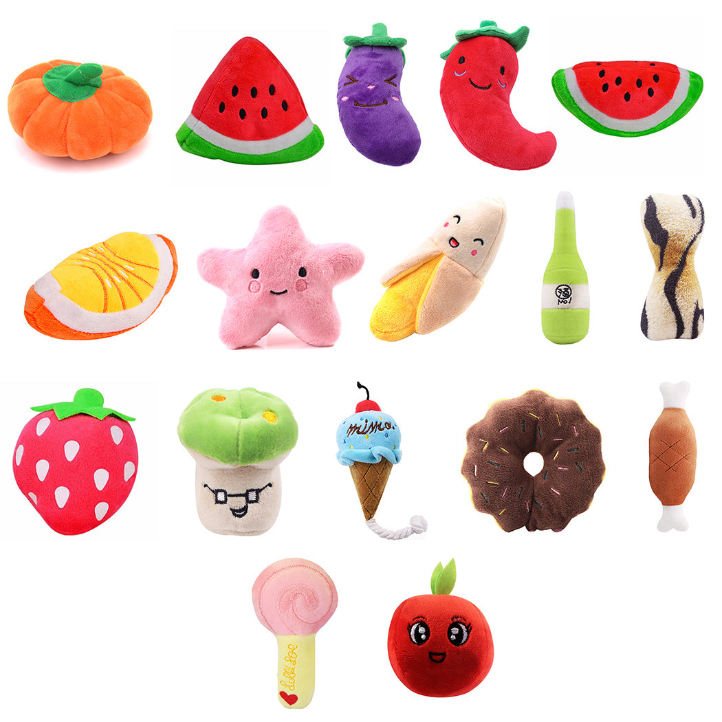 Cartoon Fruit Vocal Plush Collection - Educational Fun | EcoUrbanPaws