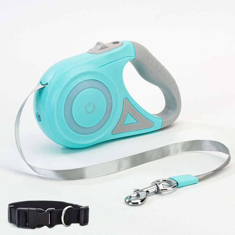 Retractable LED Leash - Freedom with Safety Control | EcoUrbanPaws