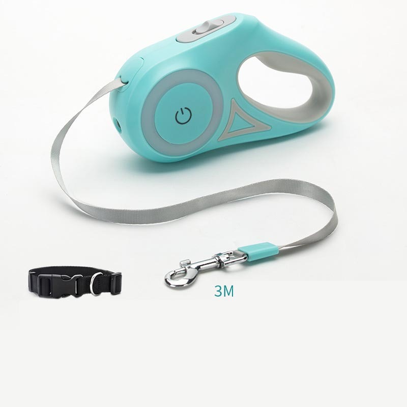 Retractable LED Leash - Freedom with Safety Control | EcoUrbanPaws