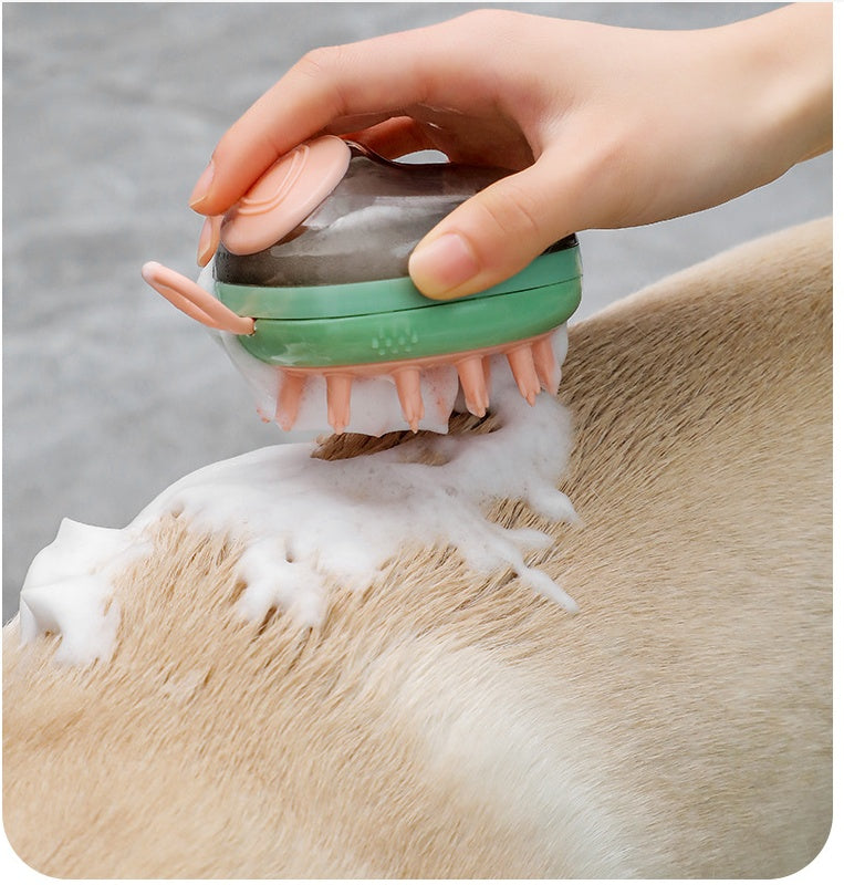 2-in-1 Pet Bath & Massage Brush - Mess-Free Grooming | EcoUrbanPaws