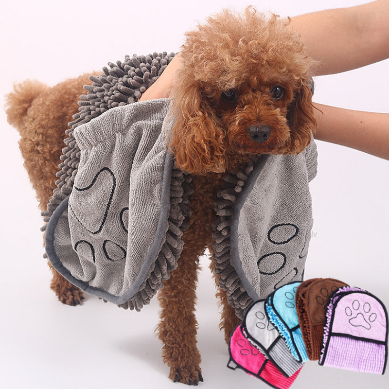 Super Absorbent Pet Bath Towel - Quick-Dry Microfiber | EcoUrbanPaws
