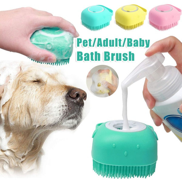 Silicone Bath Massage Gloves - Stress-Free Grooming | EcoUrbanPaws