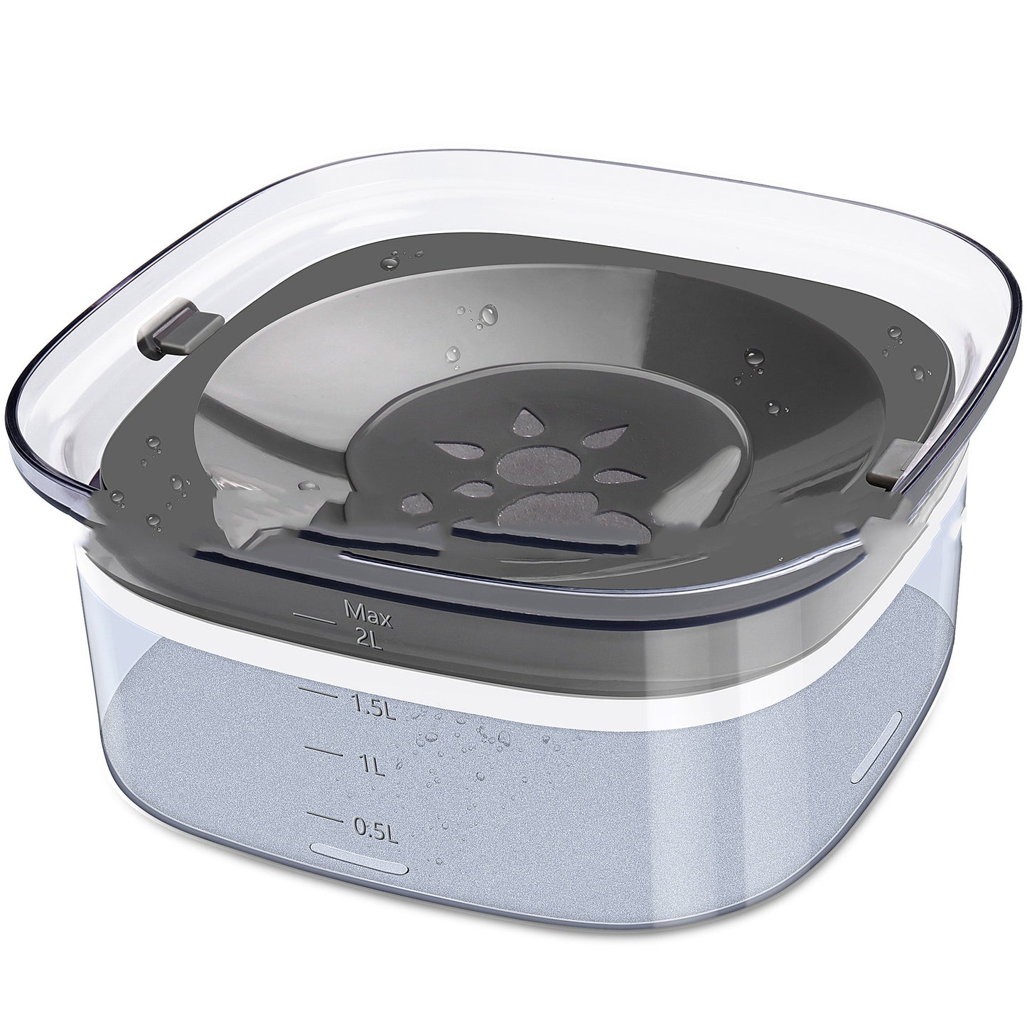 70oz Large Capacity Dog Water Bowl - Spill Proof Design | EcoUrbanPaws