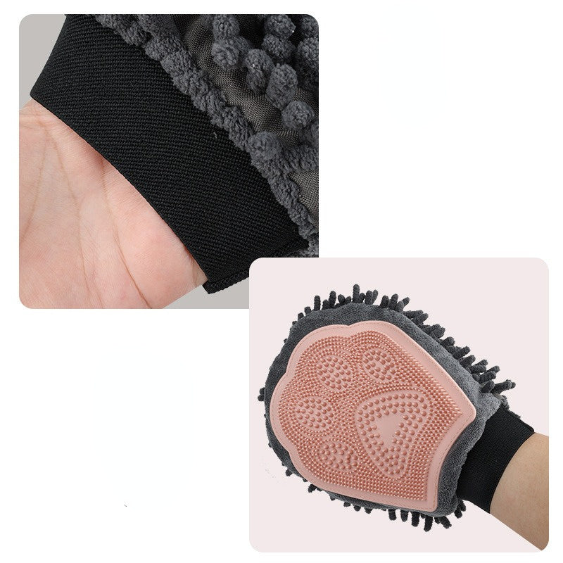 2-in-1 Pet Grooming Glove - Bath & Massage Tool | EcoUrbanPaws