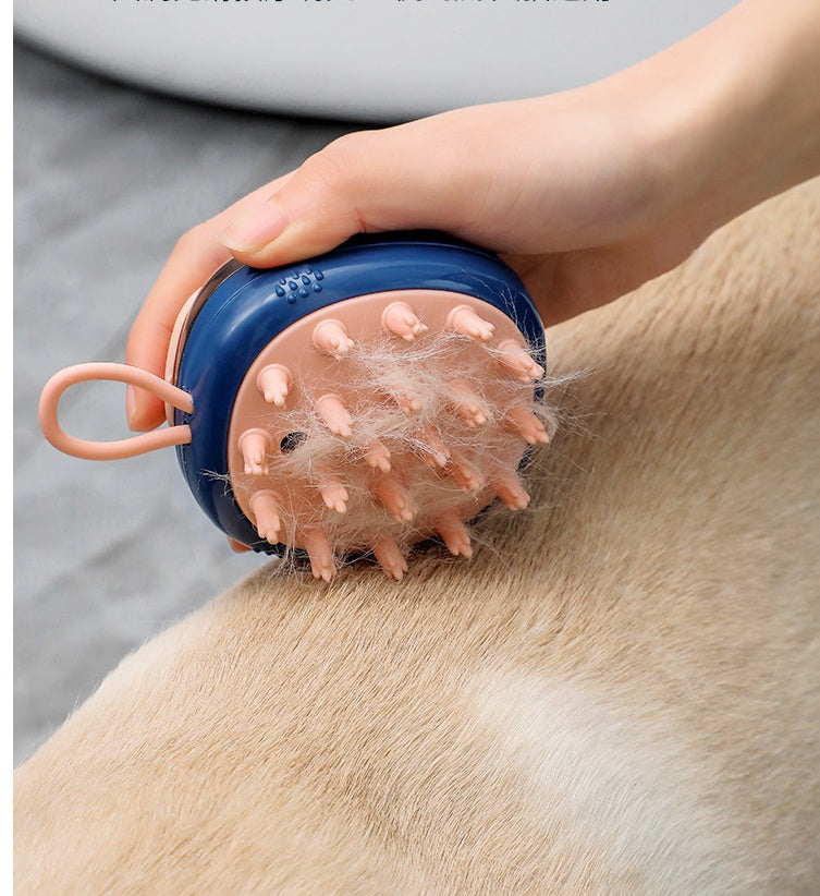 2-in-1 Pet Bath & Massage Brush - Mess-Free Grooming | EcoUrbanPaws
