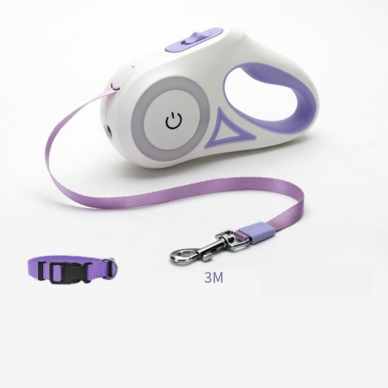 Retractable LED Leash - Freedom with Safety Control | EcoUrbanPaws
